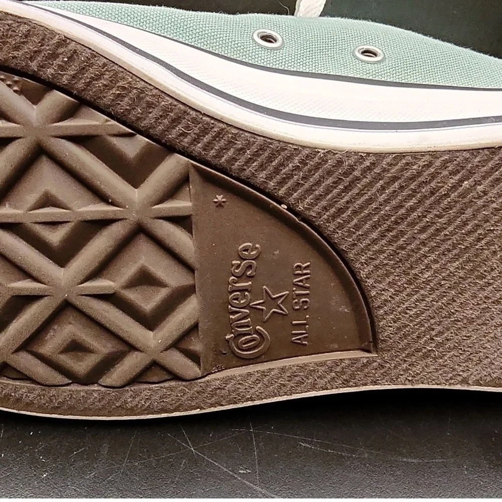 Converse All Star High Herby Green l NEW M10/W12 - Picture 6 of 8